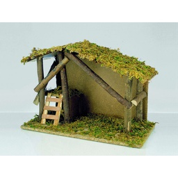 [005727] Capanna nuda presepe decoro natalizio cm 43 x 19 x 30 h