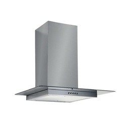 [FZ93222] Cappa aspirante in acciaio e vetro a parete e lampada alogena 60x50cm