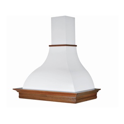 [ART894878] Cappa cucina rustica RAFFAELLO con cornice in legno intarsio cm 90