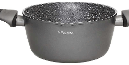 [19907396] Casseruola 2 Manici 24 Cm Alluminio Grigio