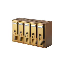 [CAP21536] Cassetta Postale 5 Posti in Bronzo