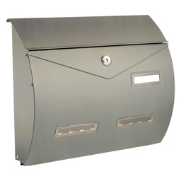 [DFL3130720] Cassetta Postale Porta Rivista 'Busta' Metallizzato Argento