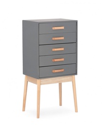 [B0740054] Cassettiera 5C Ordinary Grigio