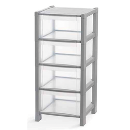 [1905479] Cassettiera Tower 4 cassetti griglio 38x38x78 cm