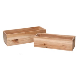 [V5036010000] Cassetto legno 1-2 naturale rettangolare cm 32x13h9