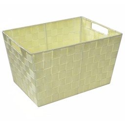 [V23153000BI] Cassetto poliestere crema cm35x25h20