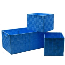 [V23166200TU] Cassetto poliestere turchese 1-3 rettangolare cm34x22h16