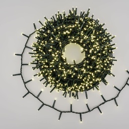 [20100221] Catena Nastro ø6cm NTLG 1000 MiniLED cavo Verde 4+30,5m Luci di Natale