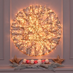 [20100214] Catena lineare TLE 600 LED TRADITIONAL e BIANCO CALDO 2+24,5m Luci di Natale
