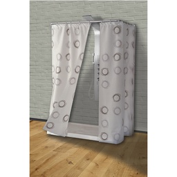[3FUP017800] Cerchi tenda per doccia in vinile 240x200 cm.