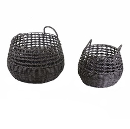 [V47177700GR] Cesta metallo 1-2 grigio tondo cmø44h36