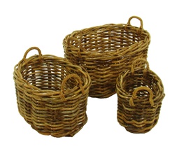 [V4713800000] Cesta portalegna rattan alaska 1-3 ovale cm 79x61h41