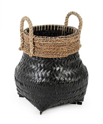 [B0680490] Cesto Deco Priscilla Nero S
