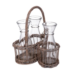 [V9111060000] Cesto con tre bottiglie ev-1014 cm. 23 x 12 h 10 - 28