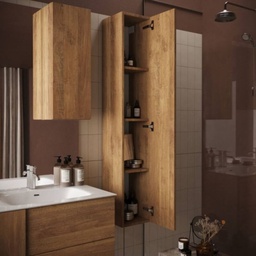 [FZ98889] Colonna bagno Salemi sospesa 26x138h rovere mercure