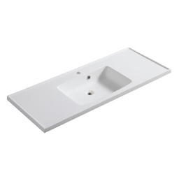 [DFLEX-185-LC24-080S] Consolle in resina con vasca a sinistra - Mod. LC24