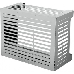 [8056157804673] Copricondizionatore in alluminio bianco L86 x P44 x H68 cm - Resistente per esterno