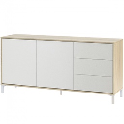 [CAP8144] Credenza 2 Ante più 3 Cassetti Brooklyn cm 154 x 41 x 74h