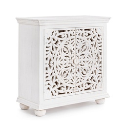 [B0746784] Credenza 2 ante legno bianco Alinta cm 96 x 43 x 98