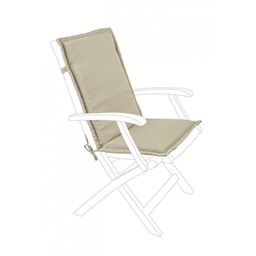 [B0806723] Cuscino Poly sfoderabile avana schienale medio