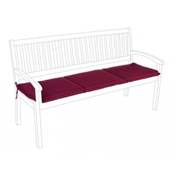 [B0806376] Cuscino in tessuto bordeaux Poly panca 3 posti