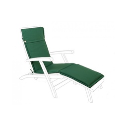 [B0806349] Cuscino lettino in tessuto sfoderabile verde scuro Poly
