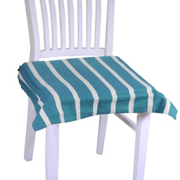 [V7920950000] Cuscino pop righe blu petrolio quadro cm40x40h4
