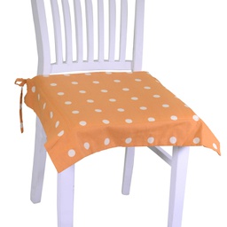 [V7900020000] Cuscino sedia pop pois arancione quadrocm40x40h4
