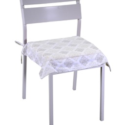 [V7919300000] Cuscino venice brocade bianco cm40x40h4