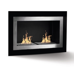 [8053323381389] DIVINA FIRE Camino a bioetanolo biocamino da parete incasso PECHINO L90 x H55 x P17