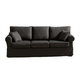 [FZ96870] Divano Country 3 posti grigio soro 95 215 cm.
