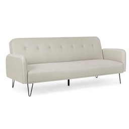 [B0735238] Divano Letto Bridjet Beige in tessuto reclinabile