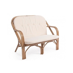 [2000622] Divano per esterno in rattan Naturale GOLF NEW 111x80x h89 cm