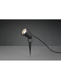 [TRIO800260142] Faretto Da Esterno Orientabile Ubangi Nero Con Picchetto GU10 IP65 Trio Lighting