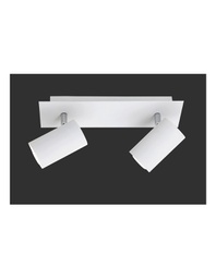 [TRIO802400201] Faretto Da Soffitto 2 Spot Orientabili Marley Bianco Trio Lighting
