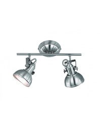 [TRIOR80152007] Faretto Gina Nichel 2 Spot L36 cm Trio Lighting