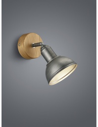 [TRIO803400167] Faretto Industriale Spot Delhi Nichel L11 cm 1xE14 Trio Lighting