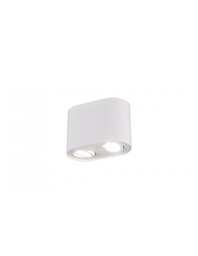 [TRIO612900231] Faretto Soffitto 2 Spot GU10 Orientabili Cookie Bianco Trio Lighting