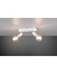 [TRIOR80182031] Faretto Spot 2xE27 Vannes Bianco L26 cm Trio Lighting
