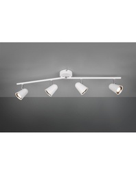 [TRIOR82124131] Faretto Toulouse Bianco 4 Spot Led L78 cm Trio Lighting