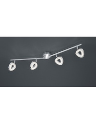 [TRIOR82134106] Faretto Tours 4 Spot Led Cromo L80 cm Trio Lighting