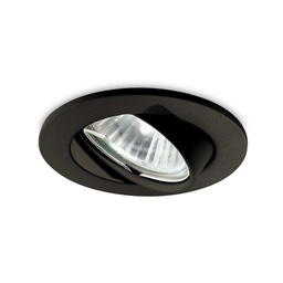 [8021696243825] Faretto ad incasso Swing Nero - D82 x H90 mm