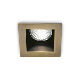 [8021696083247] Faretto ad incasso brunito L 90 x H 115 x P 90 mm