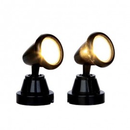 [19624213] Faretto rotondo per presepe 3,5 cm Set 2 pezzi