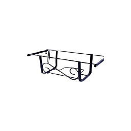 [2006912] Fioriera Balcone 40Cm Nera Regolabile