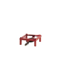 [1940102] Fornellone Quadro Bruciatore Ghisa Tubolare Piatto Verniciato cm 30x30.