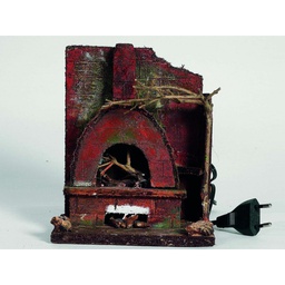 [023701] Forno a legna per presepe elettrico  CM.17X14X10