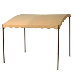 [V7403160000] Gazebo in acciaio 2,5x3x2,5-2h m