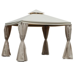 [V7403100000] Gazebo lusso 3x4m con zanzarieta e telo 400g-m2