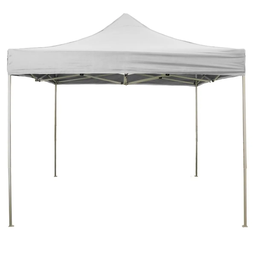[8053323389941] Gazebo pieghevole 2x2 Bianco in PVC impermeabile